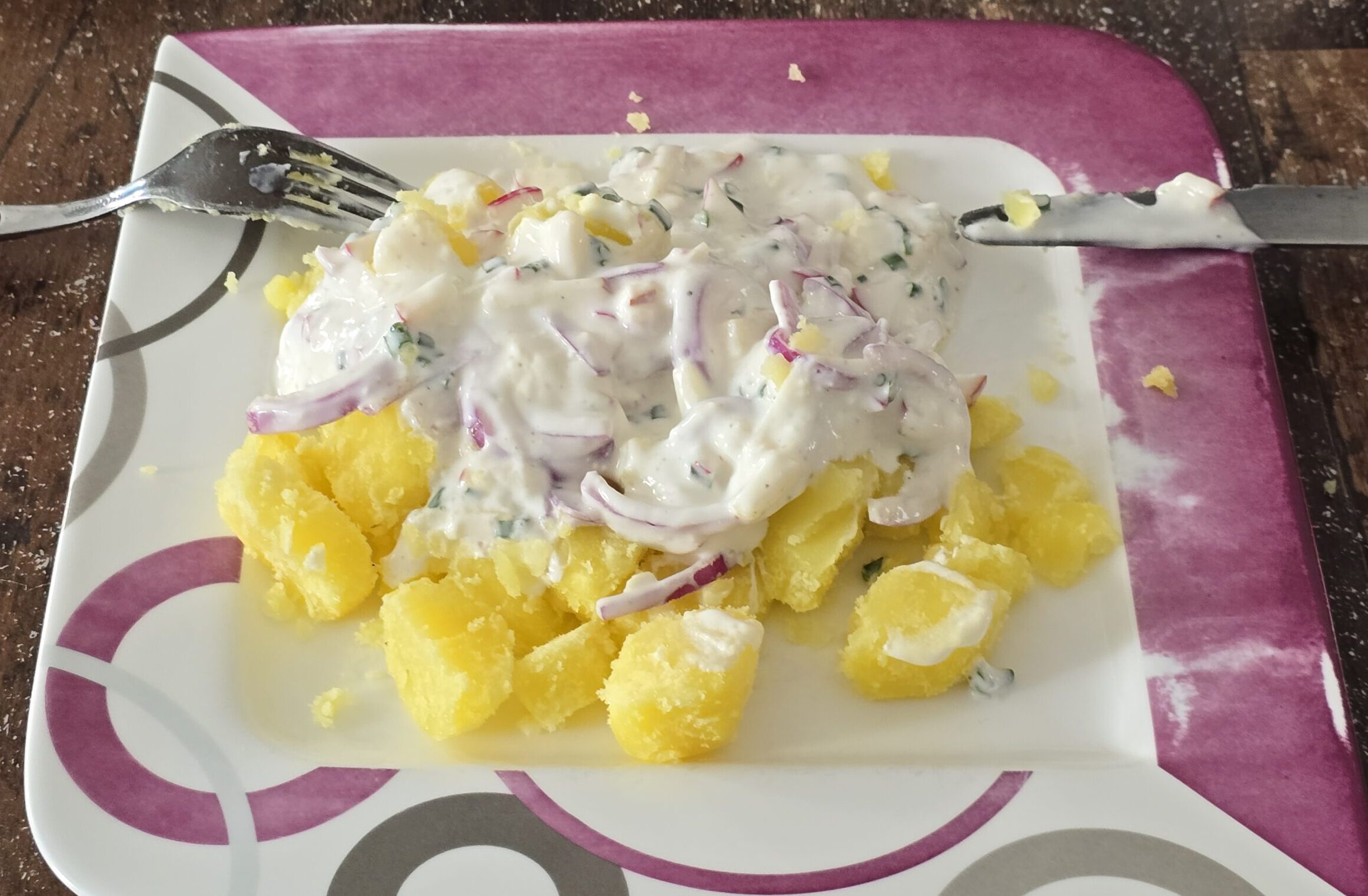 Rezept Saure Sahne mit Zwiebeln